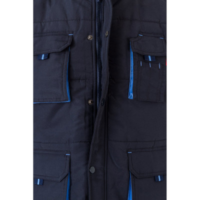 VL NERGAL. Colete acolchoado, bicolor multibolsos (120g/m²), em poliéster (100)